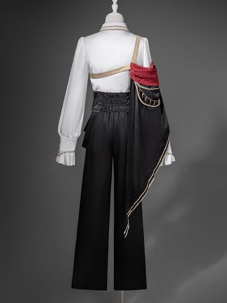 Embroidered Ouji Lolita One Shoulder Cape - Xiong Dou Jiang