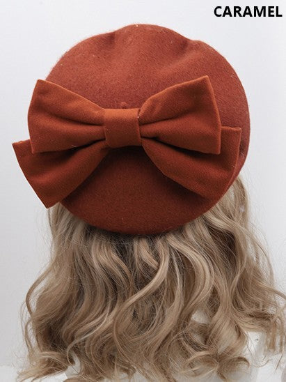 Bowknot Beret With Lolita Options Color 12 Detachable
