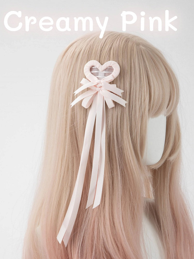 Clip Hair (Single Heart Bow