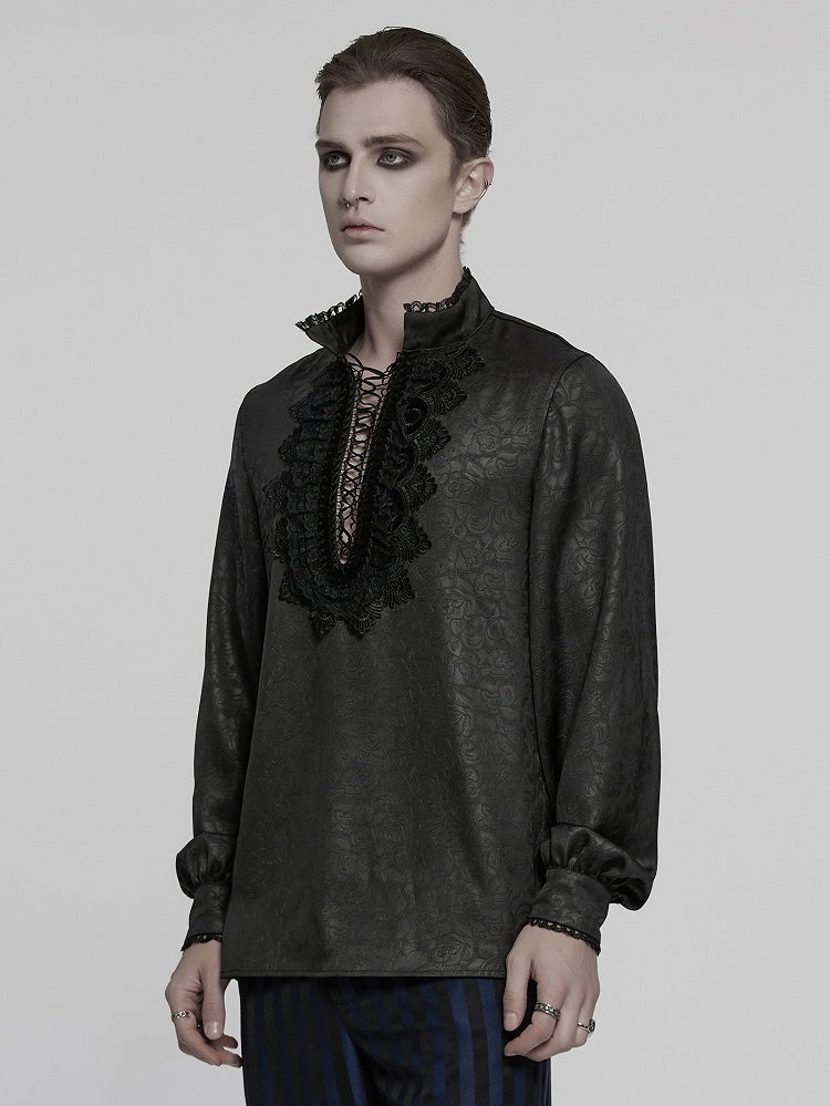 Black Men's Gothic Shirt
