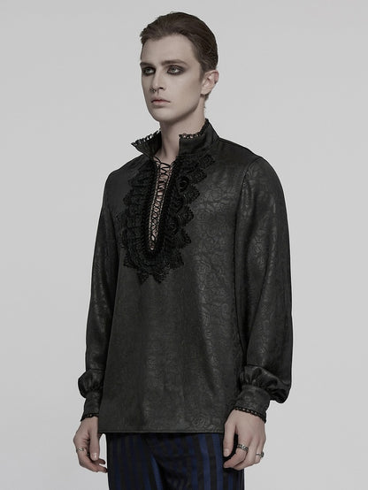 Goth Men's Shirt Black