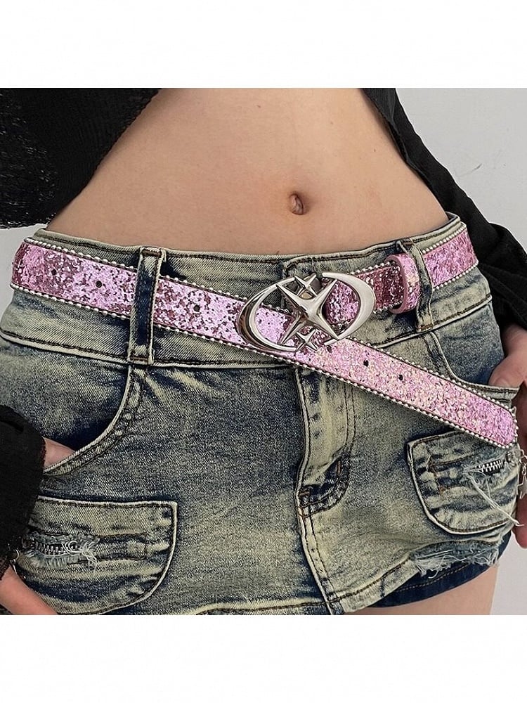 Ceinture à Sequins Y2K Perles Rondes - Kiwi Store
