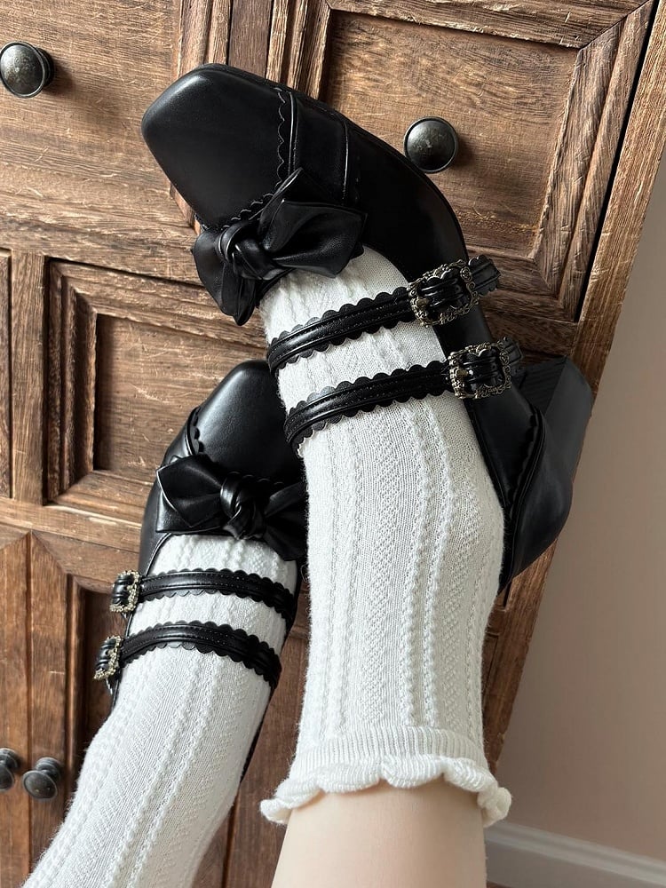 Lolita at Shoes Sweet Bow Top Black