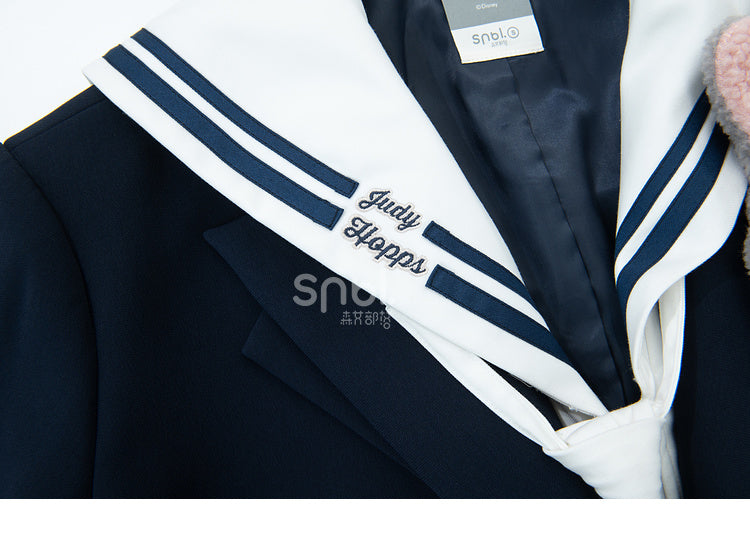 ズートピア ジュディ ダークブルー プレッピー ルーズ ブレザー