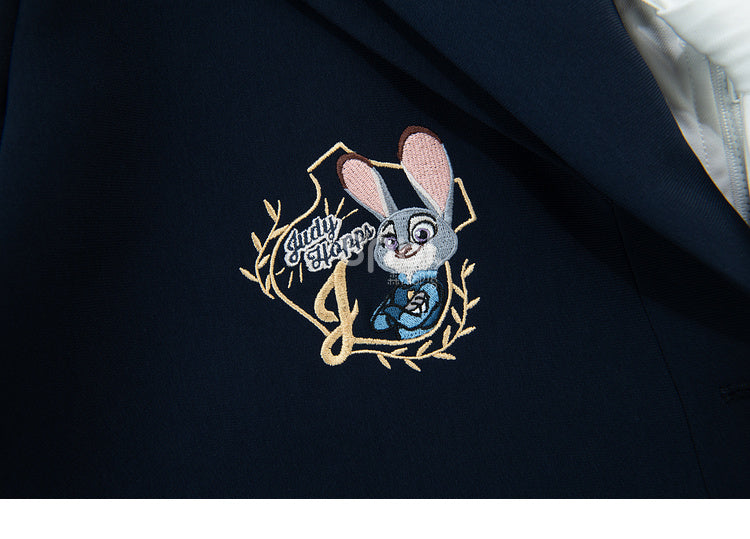 ズートピア ジュディ ダークブルー プレッピー ルーズ ブレザー