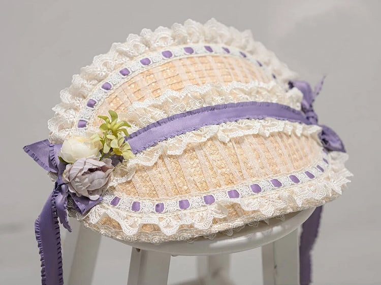 Flat Floral Hat Tea Design Elegant Party