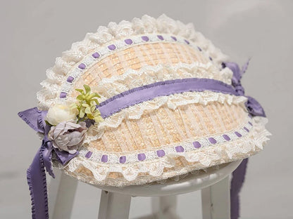 Flat Floral Hat Tea Design Elegant Party