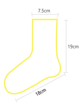 Abnehmbare Kalbssocken in Kamelie-Weiß/Schwarz, dekorativ