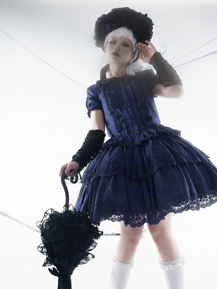 Elegant Multilayer Ruffled Floral Embroidery Skirt - Miss Point