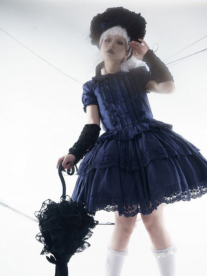 Elegant Multilayer Ruffled Floral Embroidery Skirt - Miss Point