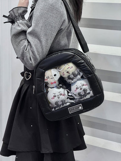 Crossbody/Backpack Black Convertible Bag Ita