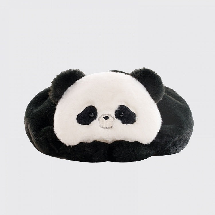 Black And White Cute Panda Plush Hat
