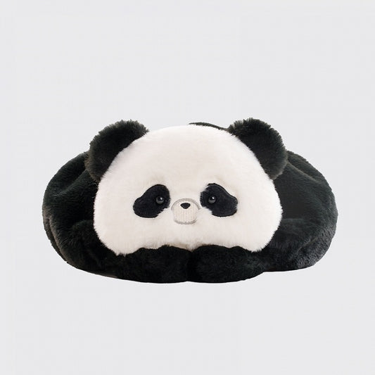 Black And White Cute Panda Plush Hat
