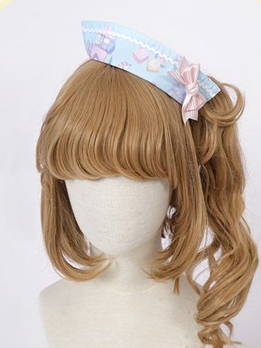 Lolita Hat with Bow Accents in Two Colors - Vcastle