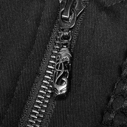 Punk Hot Long Sleeved Glue Red Men's Windbreaker Personalized