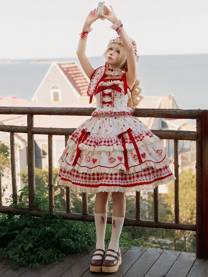 Handgelenk verzierte rote Manschetten mit Schleife