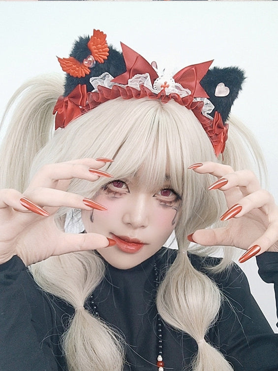 Ear Kitty Color 4 Kei Lace Options KC Trim Jirai Details Bowknot