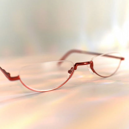 サイバーパンクグラス レッド セミリムレス ワイン