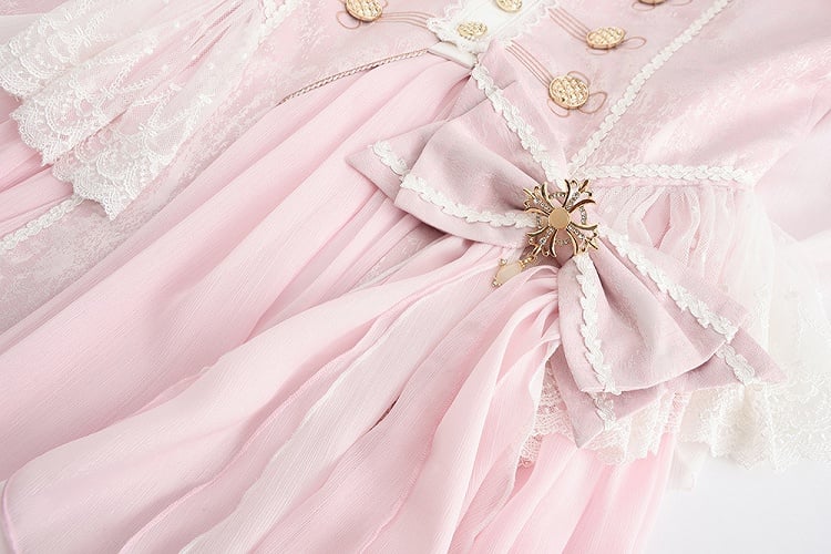 Pink Sakura Fashion Cape Style Design Coat Ouji Prince