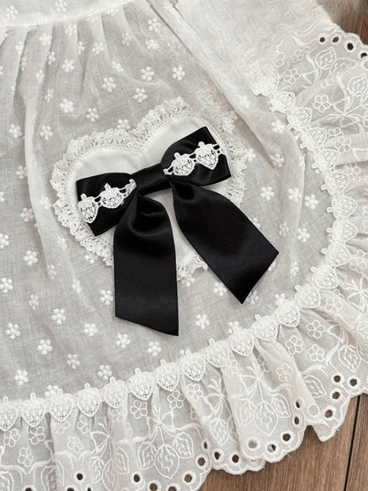 6つのオプションの蝶結びカラーブローチデザインイチゴ