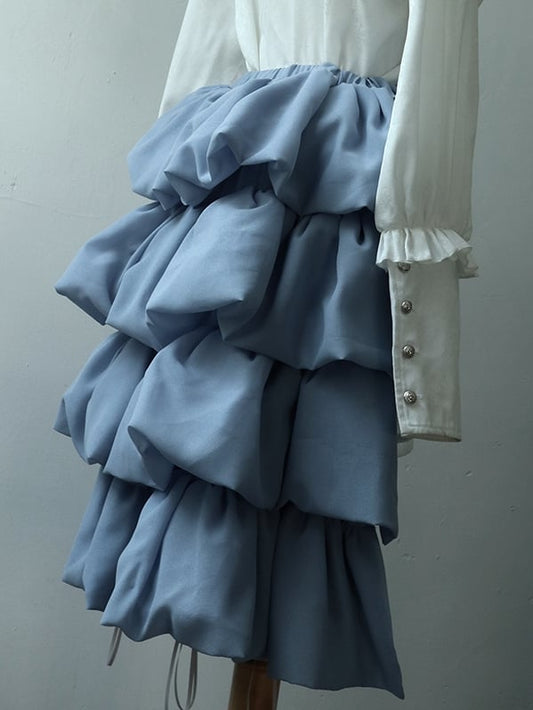 Petticoat Blue Tiered Puffy