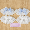 Bow Heart Charm Jirai Kei Lace Lolita Wrist Cuffs Colors 5