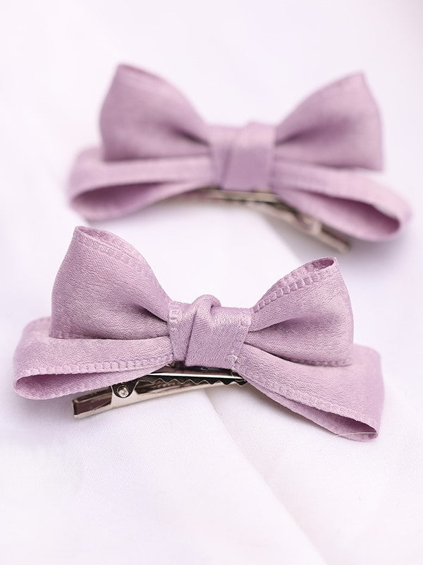11 Satin Lolita Options Color Bowknot Hairclip