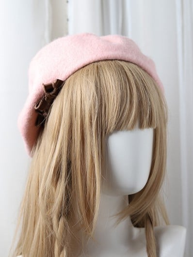 10 Lolita Bowknot Sweet Color Options Beret