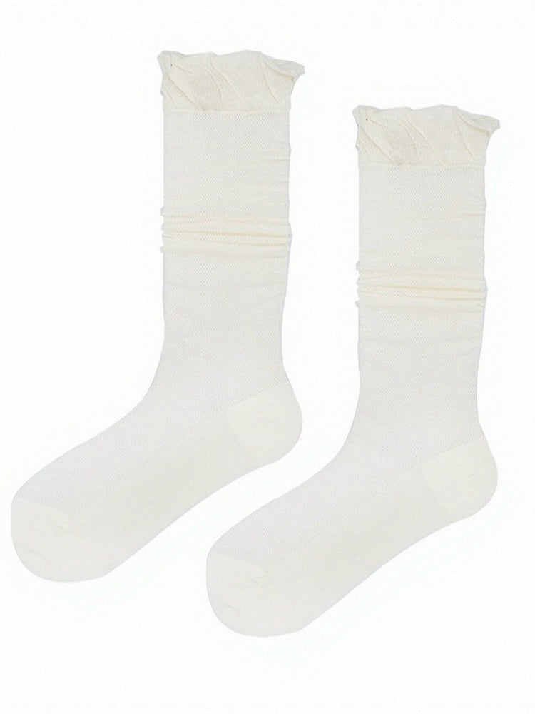 Minimalist Ruffled Calf Socks - ModaSwings