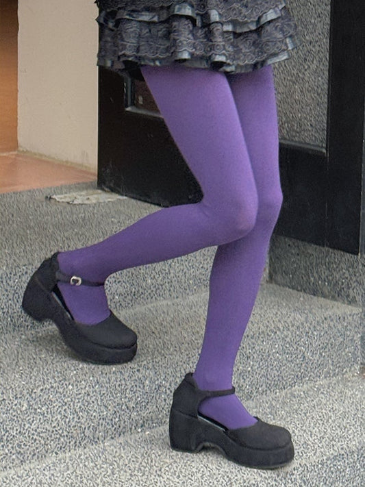 9つのオプション 100D 厚手タイツ