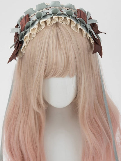Lolita 2 Sweet Green Dessert Mint Options Chocolate Hairband Lace