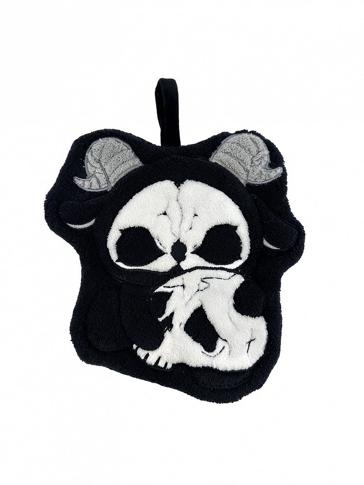 Black and Reaper White Towel Hand Gothic Grim