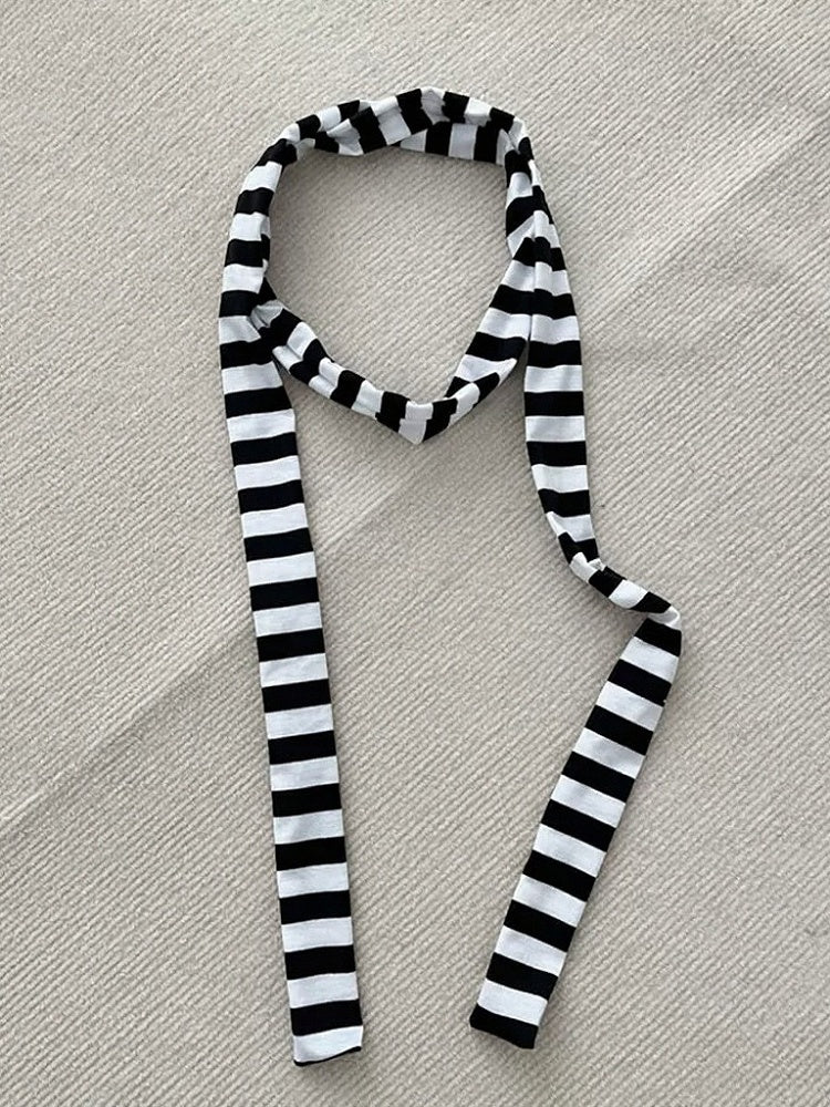Colors Striped Scarf Thin 4 -