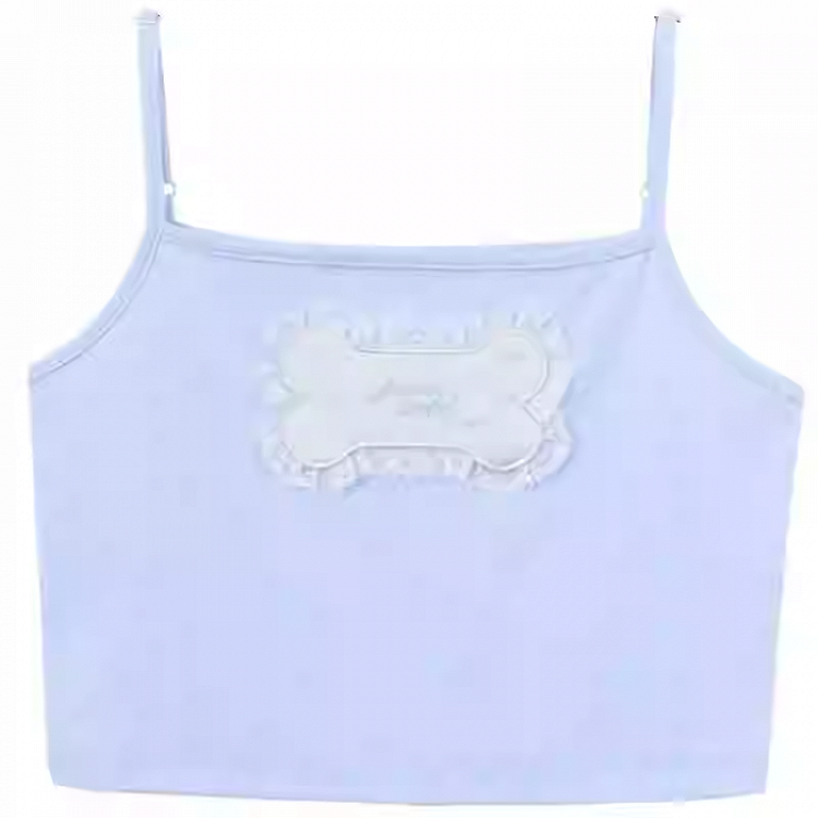 Süßes blau/weißes Cami-Top