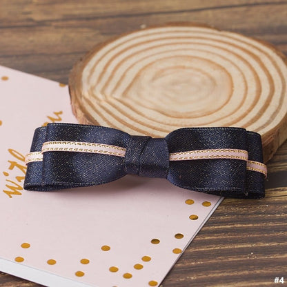 Lolita Blue Clip Hair Bowknot Sailor