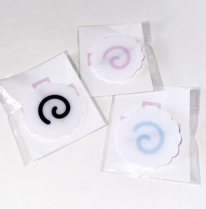 6CM Schwarz/Rosa/Blau Yume Kawaii Haarspange