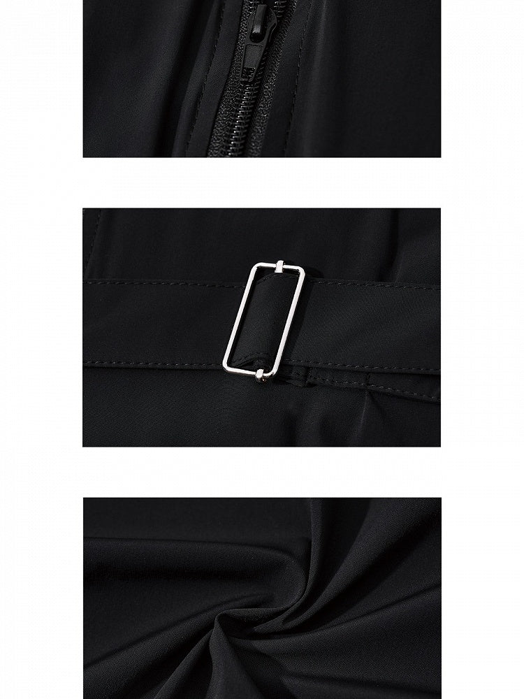 Black/White Visual System Summer Sun Protection Jacket with Buckle Straps - Nova nexus