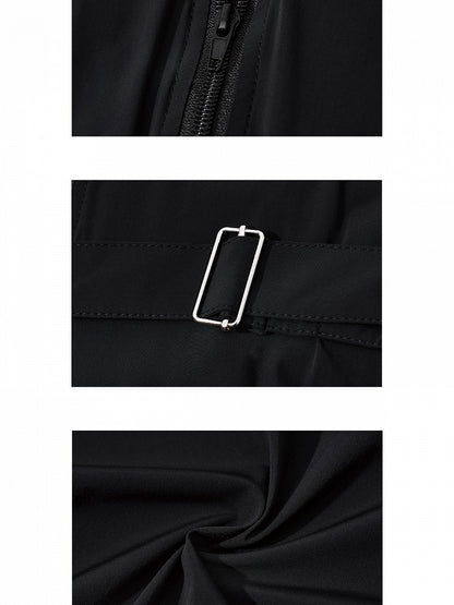 Black/White Visual System Summer Sun Protection Jacket with Buckle Straps - Nova nexus
