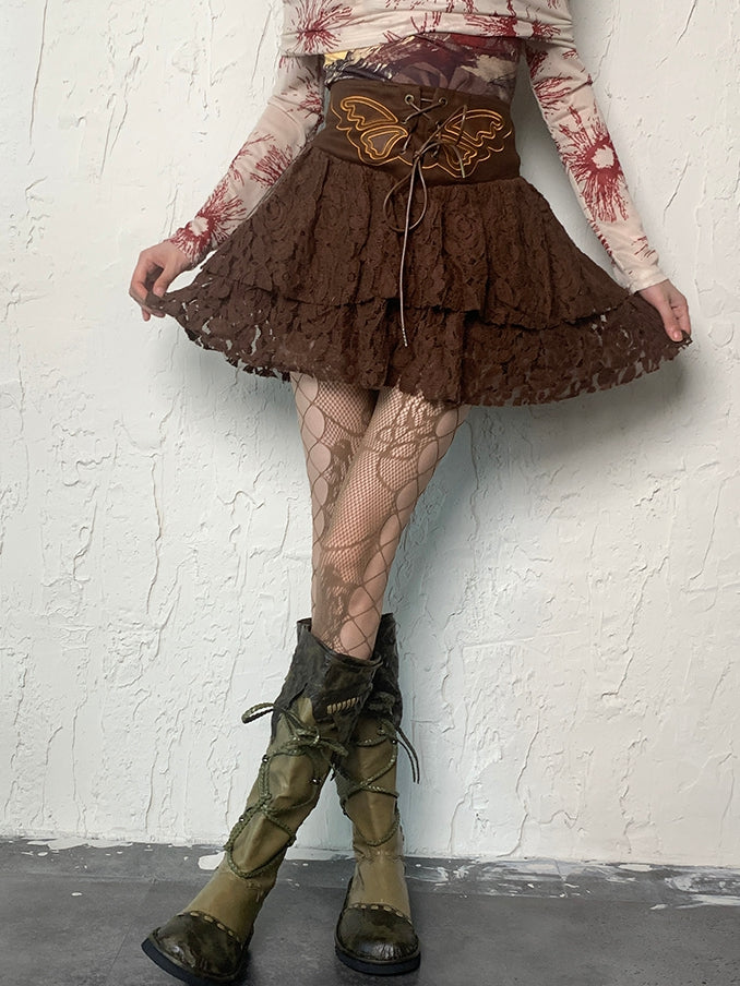 Muster 5 Designoptionen Farbe Punk Cut-out Ödland Blumen
