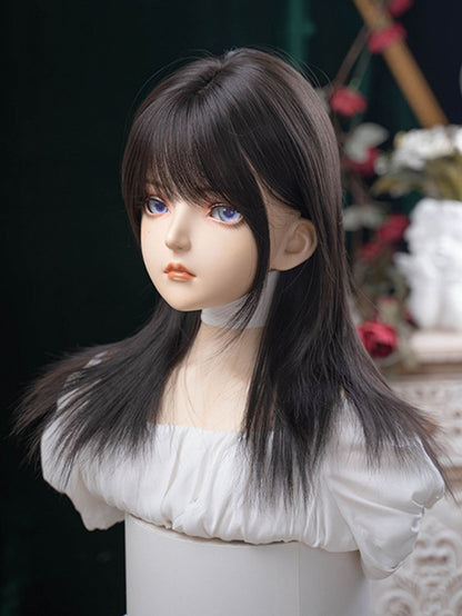 エアレングス ブラック ウィッグ ストレート（前髪54cm）