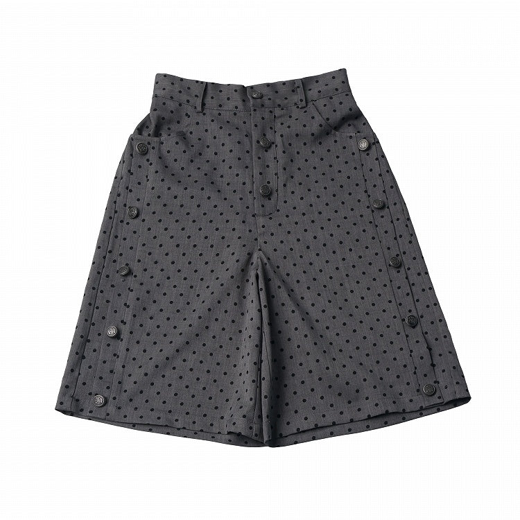 Polka Dot Button Shorts - PINK SAVIOR