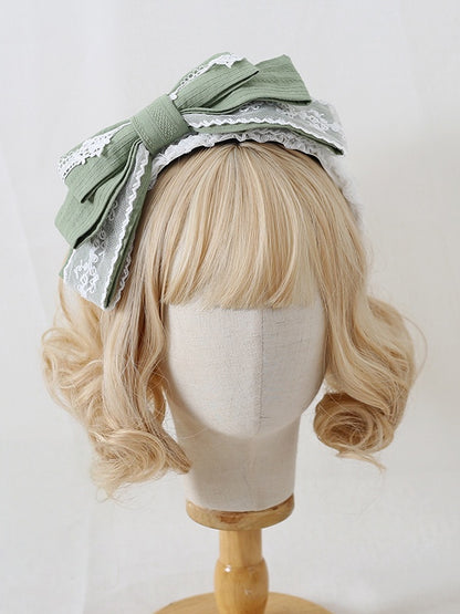 Off Center 10 Multi-Layer Graceful Lolita KC Colors Lace - Bowknot