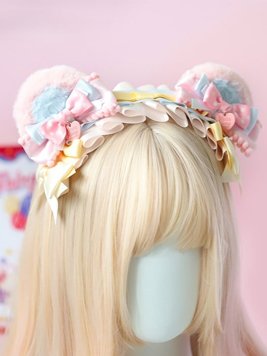 Ribbon Ruffled Sweet Bow Lolita KC