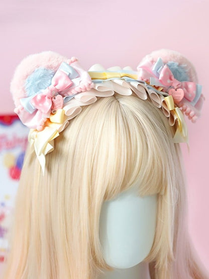 Ribbon Ruffled Sweet Bow Lolita KC