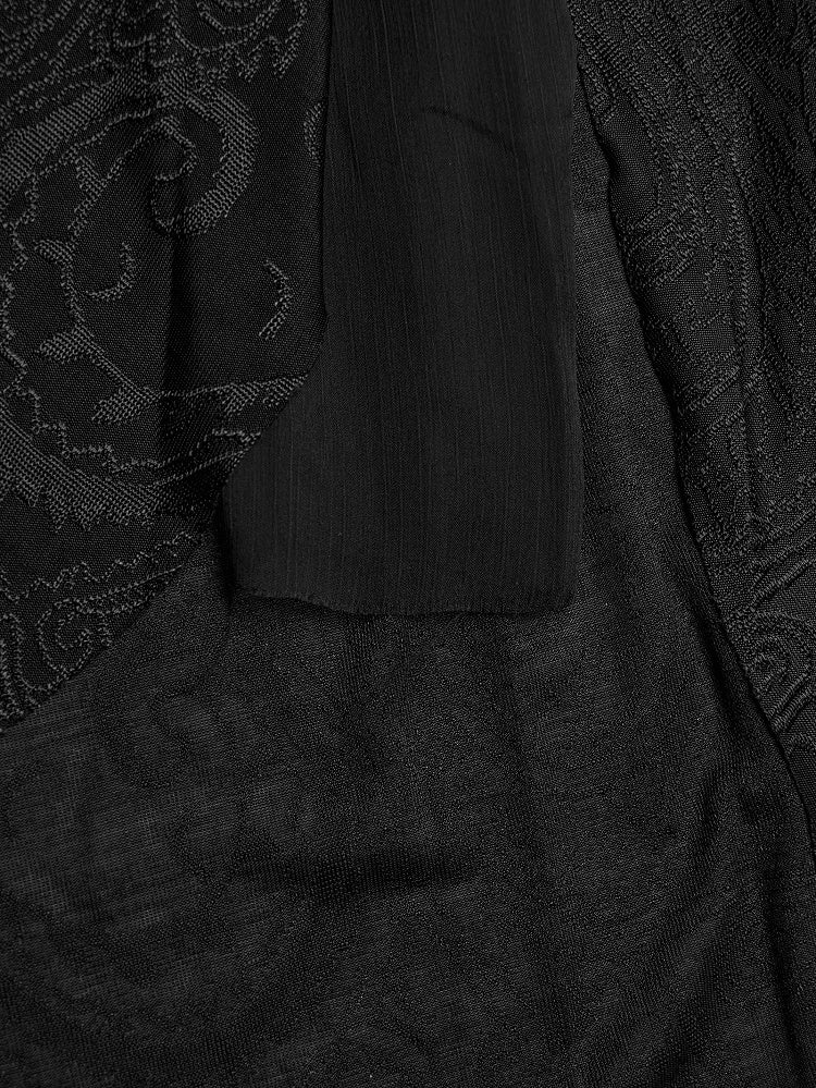 Coat Long Hoodie Gothic Black