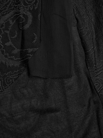 Coat Long Hoodie Gothic Black