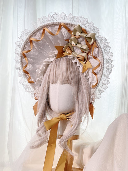 Color Bonnet White Lace Bows – and Options with Trimmed Fashion 3 Lolita