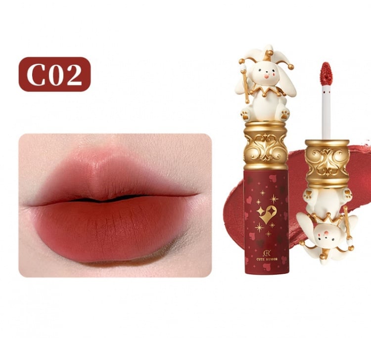 Halloween Circus Series Flüssiger Lippenstift mit mattem Finish, Pastellfarben, Clowncore Make-ups