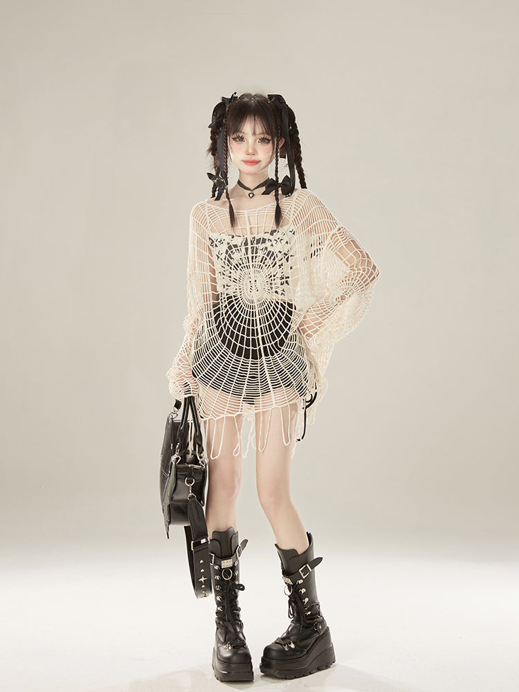 Lace-Ups Side Shorts Fly Crisscross with Button Black Summer