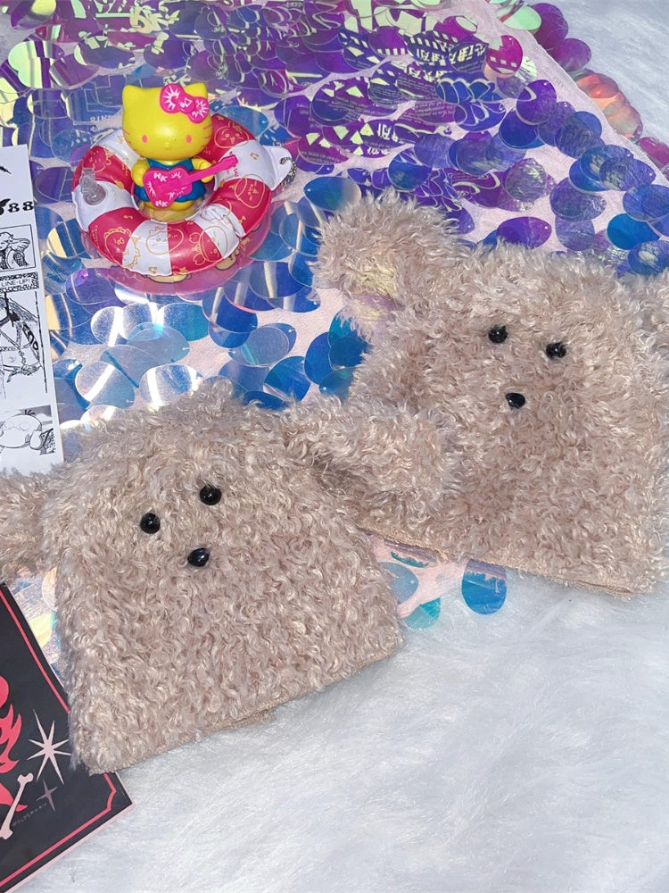 子犬の耳のデザインレッグウォーマー